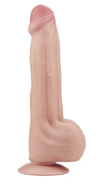 LoveToy - Sliding Skin Dildo 29 cm - Nude