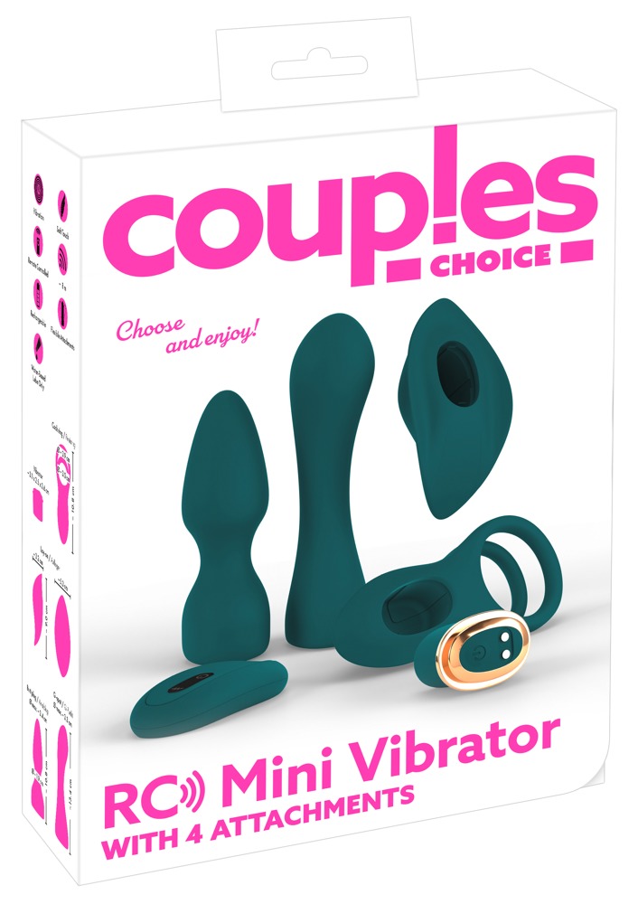 RC Mini Vibrator with 4 Attachments