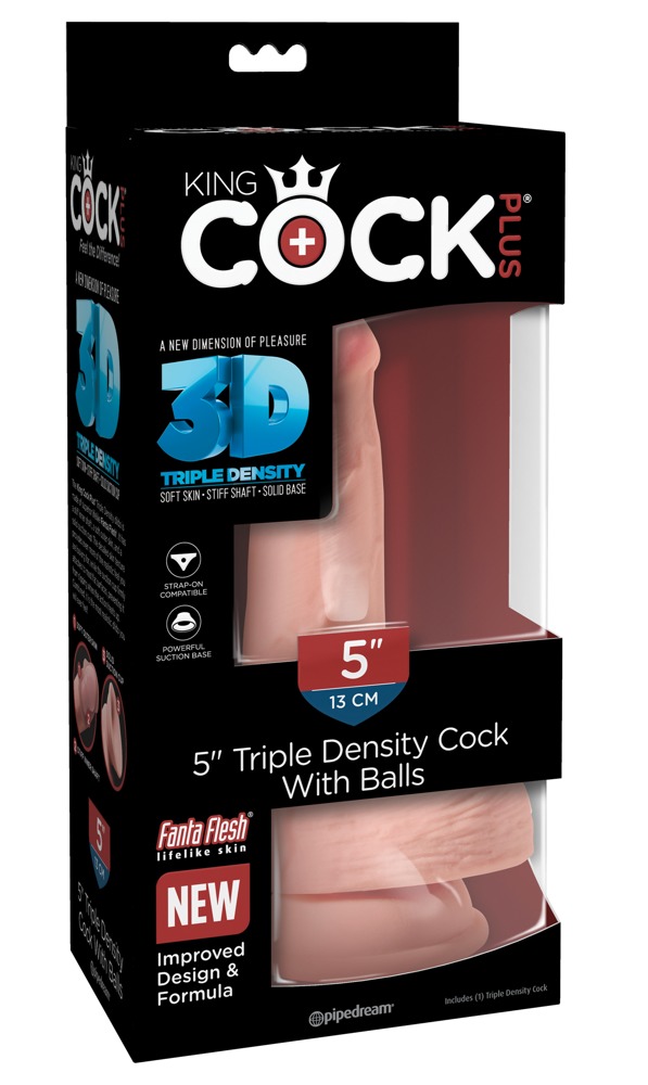 5“ Triple Density Cock with Balls