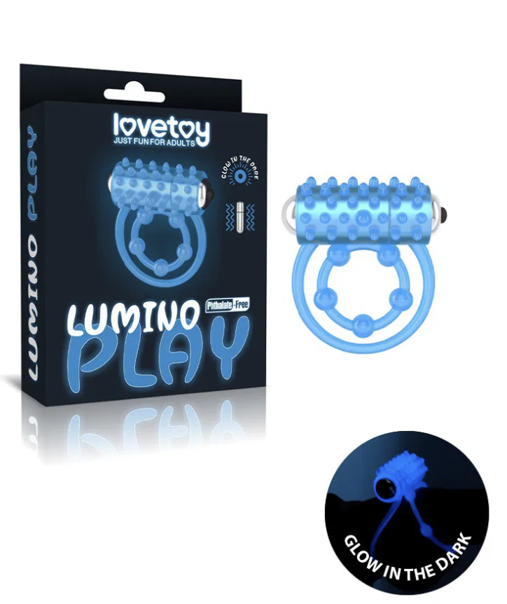LoveToy - Lumino Play Penisring-Vibrator - Glow in the Dark
