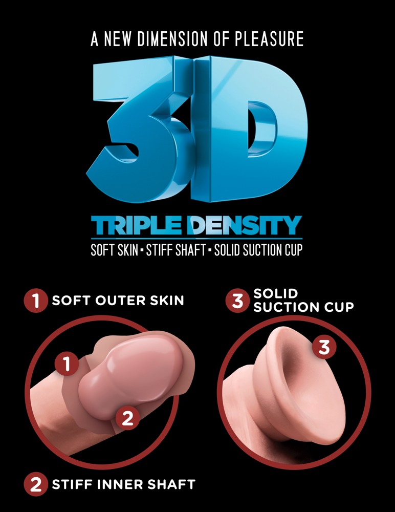 5“ Triple Density Cock with Balls