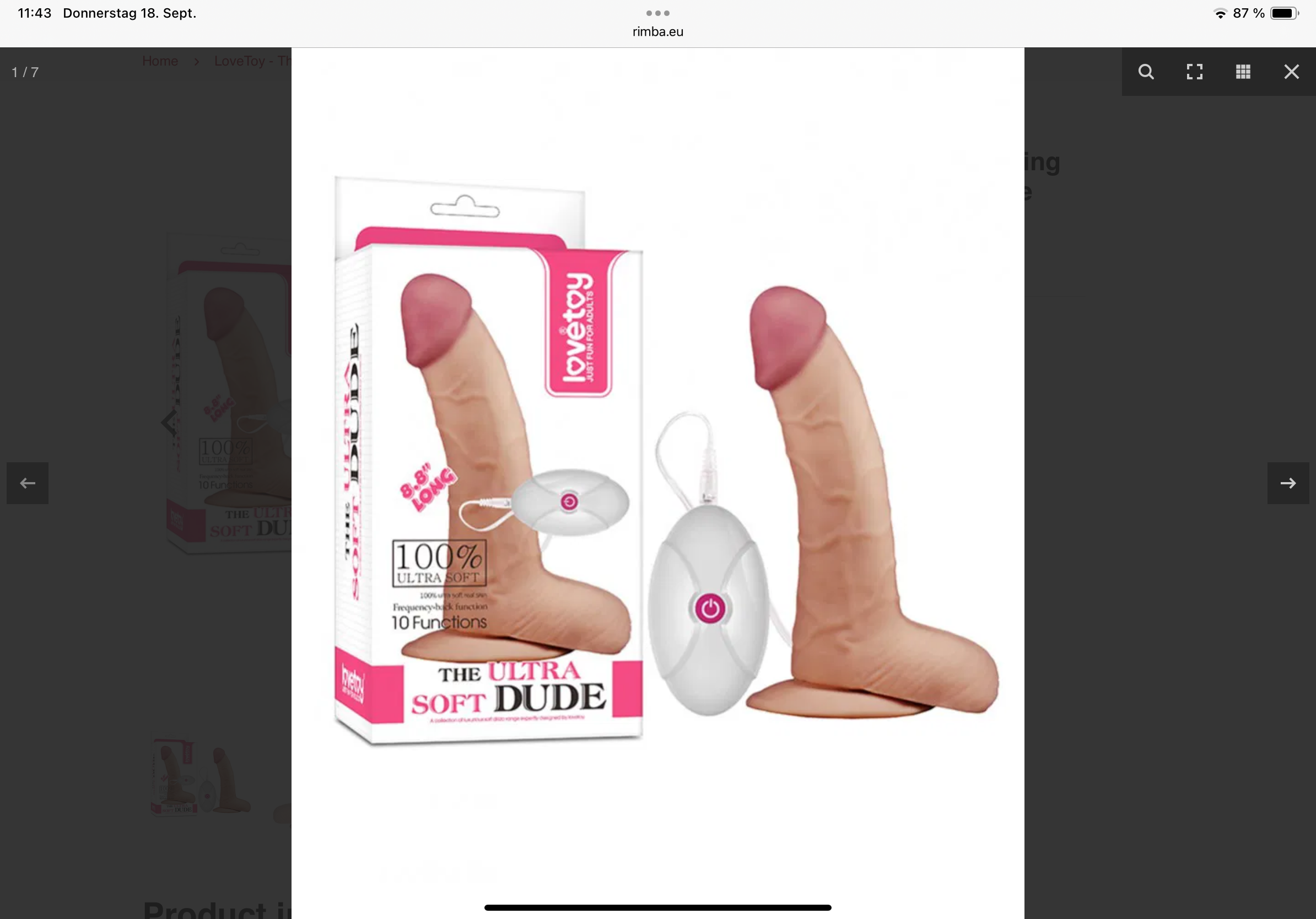 Lovetoy Soft Dude Vibrator 