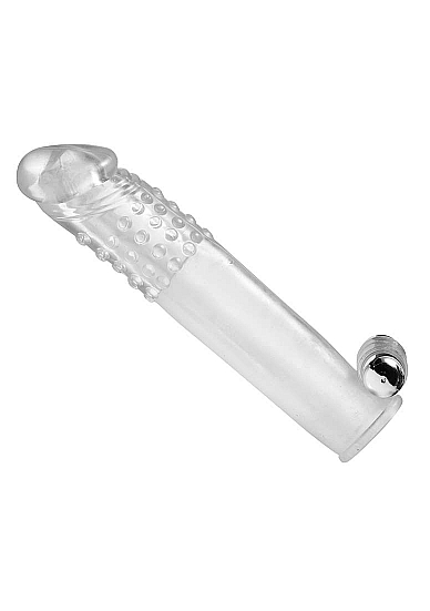 Clear Sensations Penis Extender Vibro Sleeve with Bullet