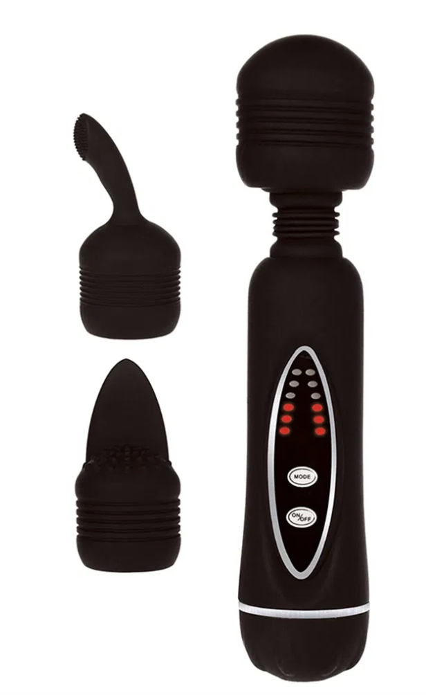 Black Power Wand with 2 Heads