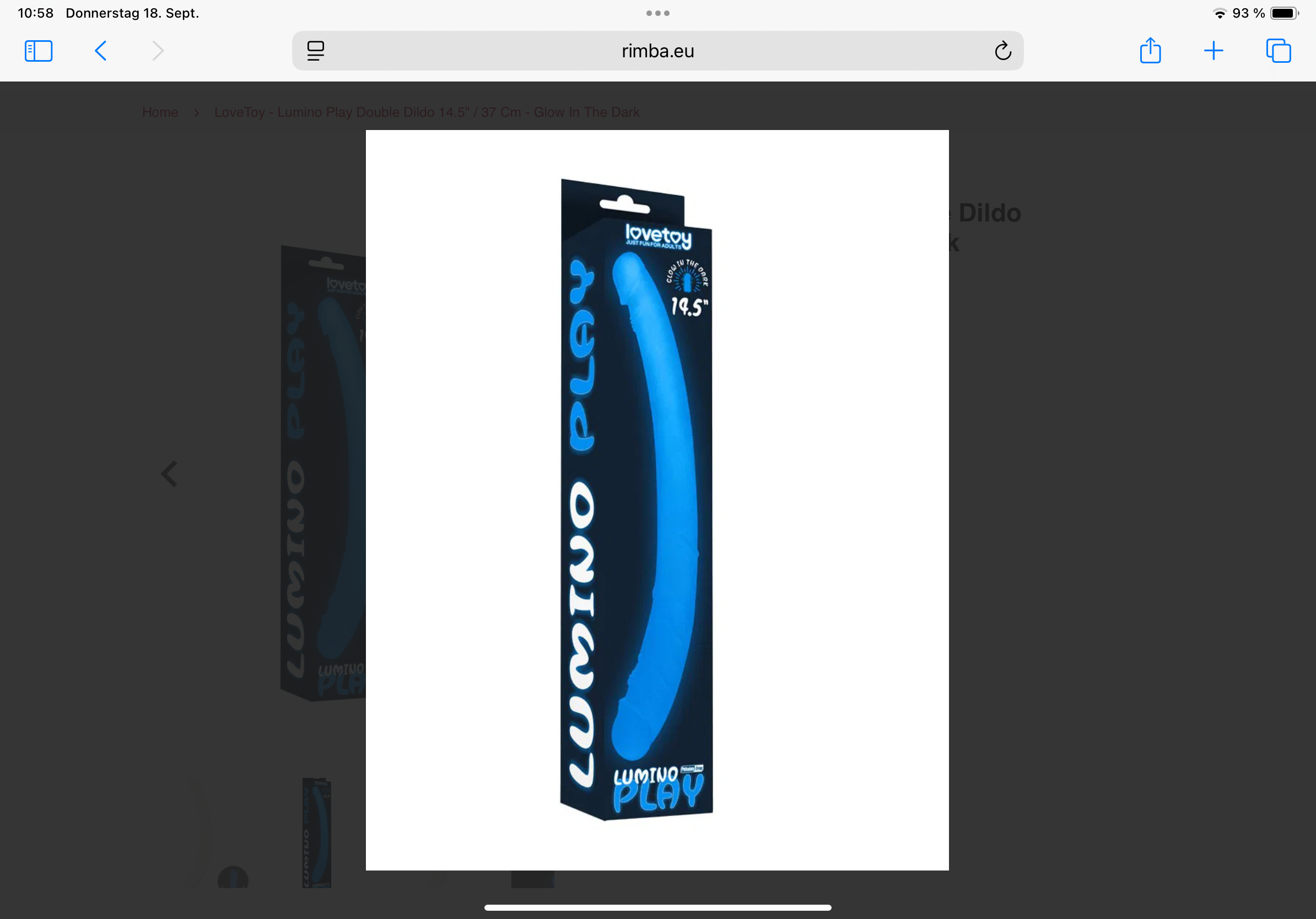 Love Toy Dildo Blau