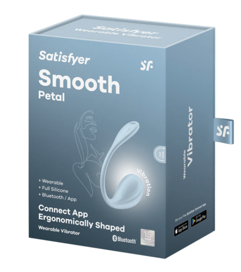 Smooth Petal Connect App - Wearable Couple Vibrator - Light Blue