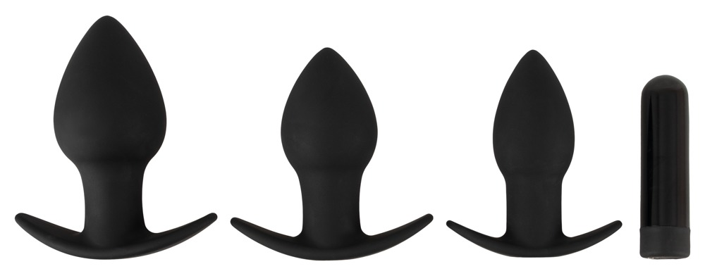 Black Velvet  Butt Plug set 