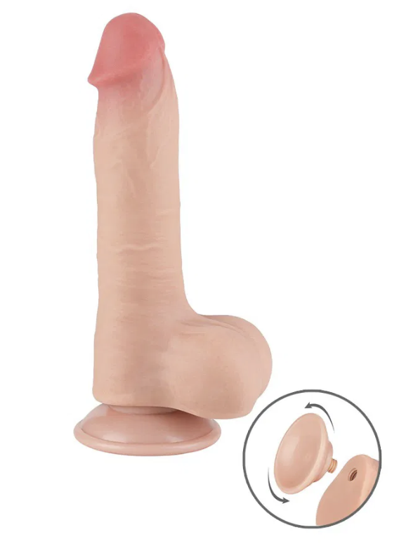 LoveToy - Skin-Schiebe-Dildo 20 cm (Ø 3.9 cm) - Nude