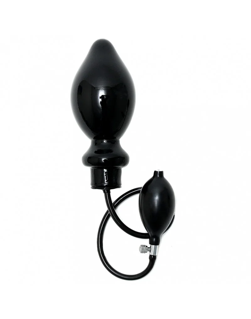 Aufpumpbarer Buttplug mit massiven Kern (groß)