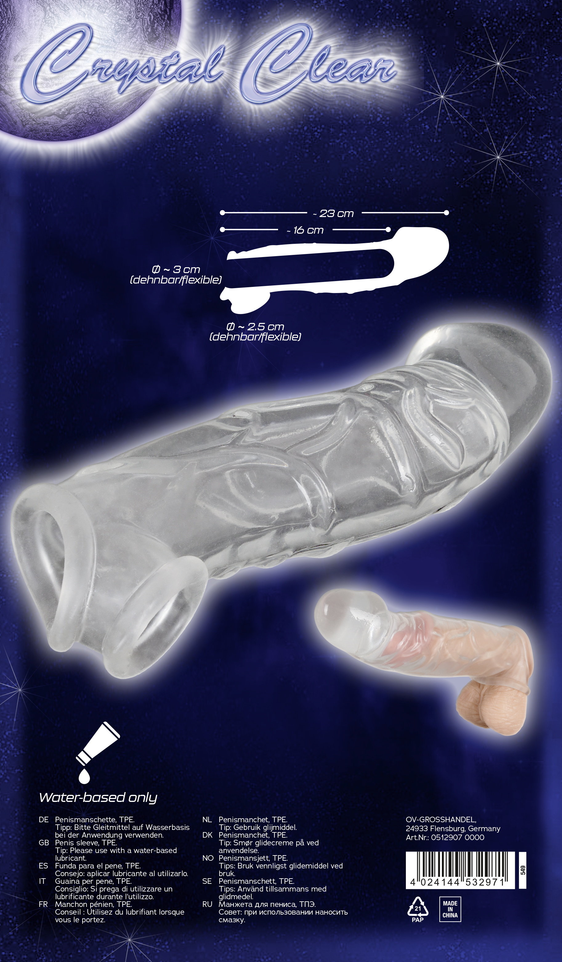 Crystal Clear Penis Sleeve