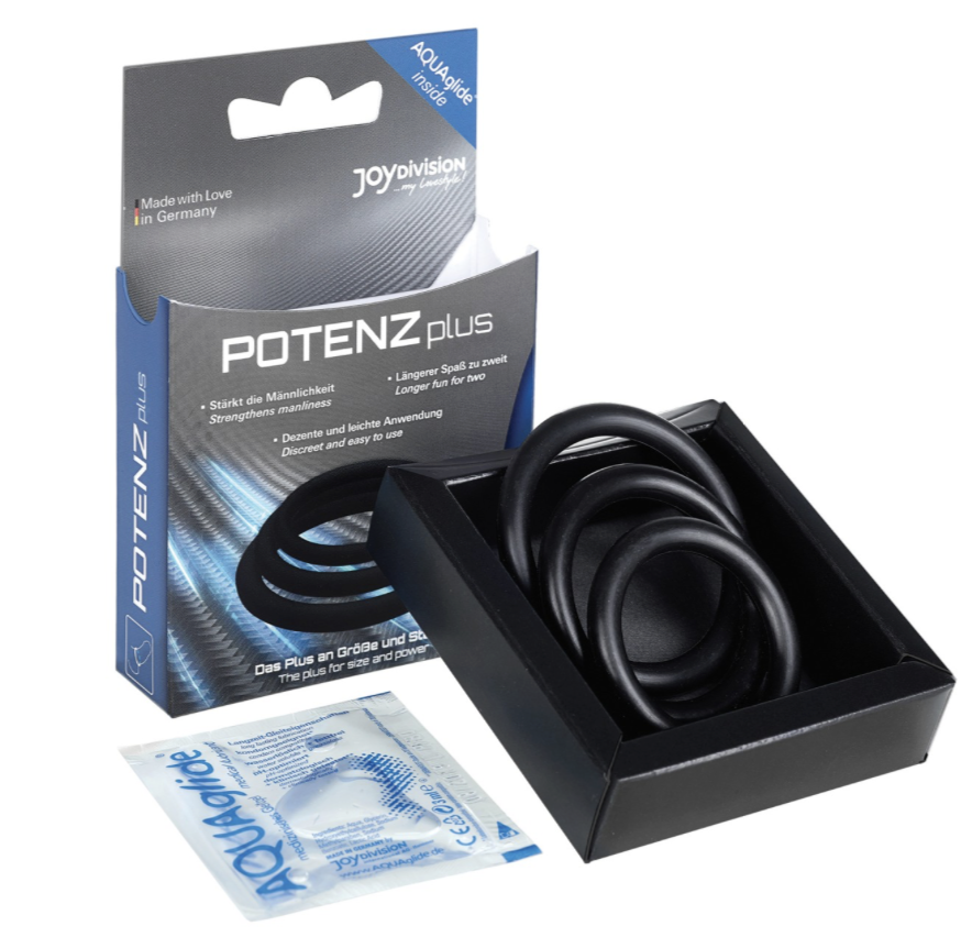 POTENZplus Penisring black 3er Set