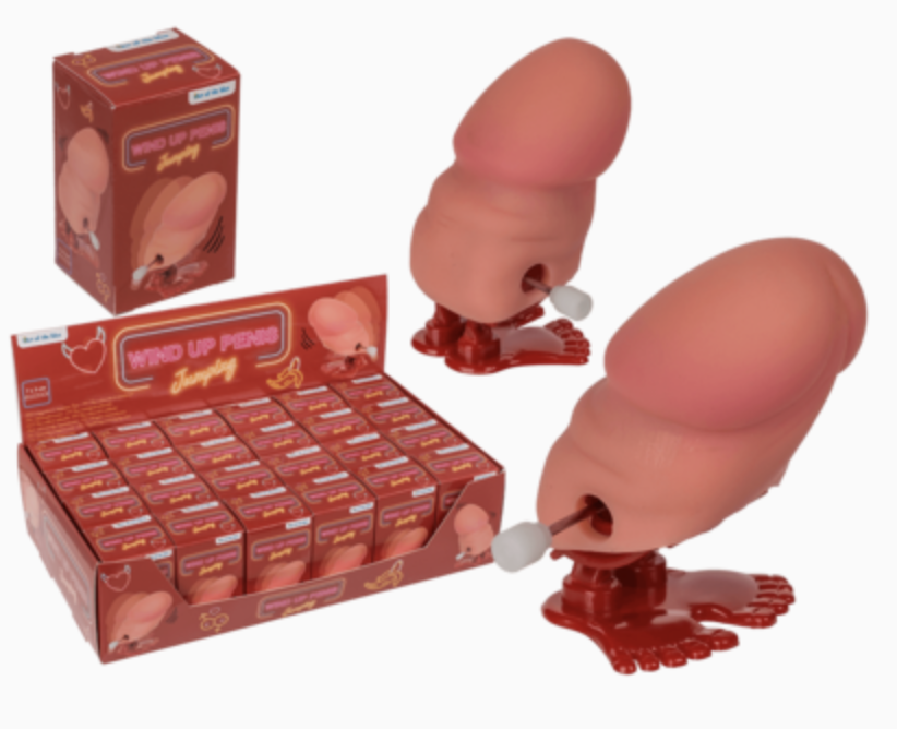 Aufziehbarer, hüpfender Penis