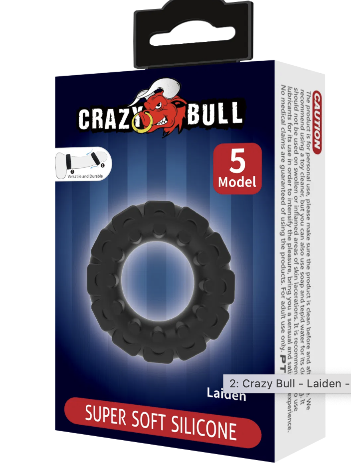 Crazy Bull - Laiden - Cock Ring - Modell 5 - Schwarz