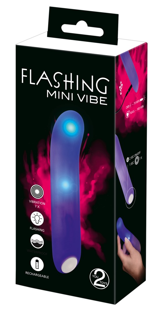 Flashing Mini Vibe Vibrator